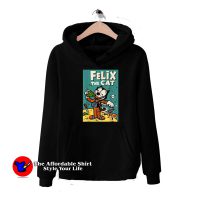 Funny Felix The Cat eats Moon Pie Unisex Hoodie