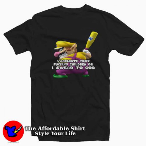 Funny Parody Pro Vaccination Wario Unisex T Shirt 500x500 Funny Parody Pro Vaccination Wario Unisex T shirt On Sale