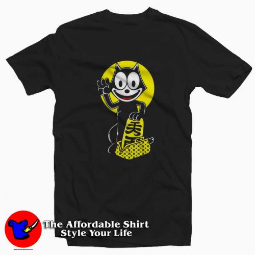 Maneki Felix The Cat As Neko Cat Lucky Charm T Shirt 500x500 Maneki Felix The Cat As Neko Cat Lucky Charm T shirt On Sale