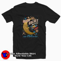 Moon Rocket Vintage Rac Outer Space Unisex T-shirt