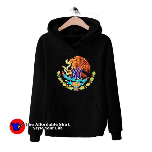 Coat of arms of Mexico New York Yankees Hoodie 500x500 Coat of arms of Mexico New York Yankees Hoodie On Sale