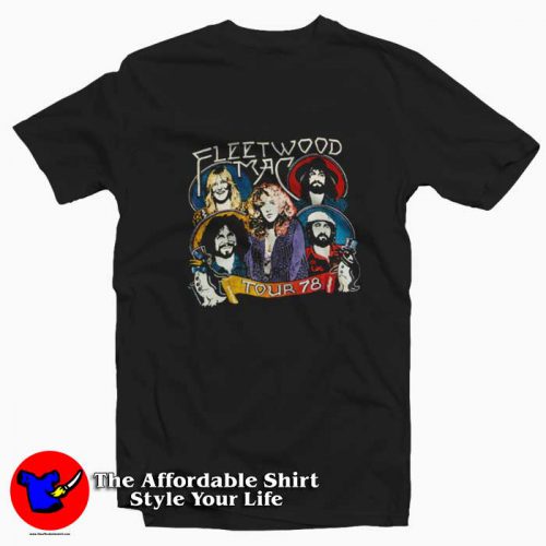 Fleetwood Mac Tour Concert Band 1978 T Shirt 500x500 Fleetwood Mac Tour Concert Band 1978 T shirt On Sale