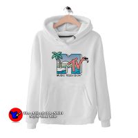 MTV Beach Island Flamingo Logo Vintage Hoodie