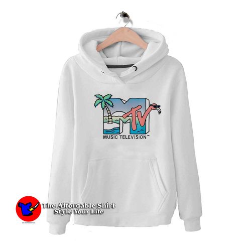 MTV Beach Island Flamingo Logo Vintage Hoodie 500x500 MTV Beach Island Flamingo Logo Vintage Hoodie On Sale