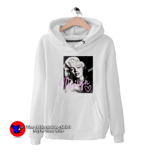 Marilyn Monroe Black And White Handwriting Hoodie 500x500 Marilyn Monroe Black And White Handwriting Hoodie On Sale