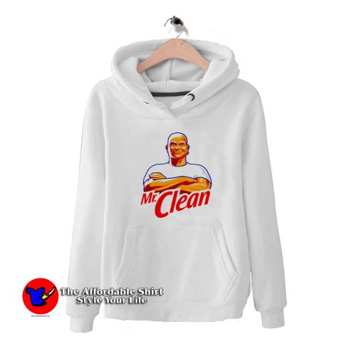 Mr. Clean Logo Costume White Unisex Hoodie 500x500 Mr. Clean Logo Costume White Unisex Hoodie On Sale