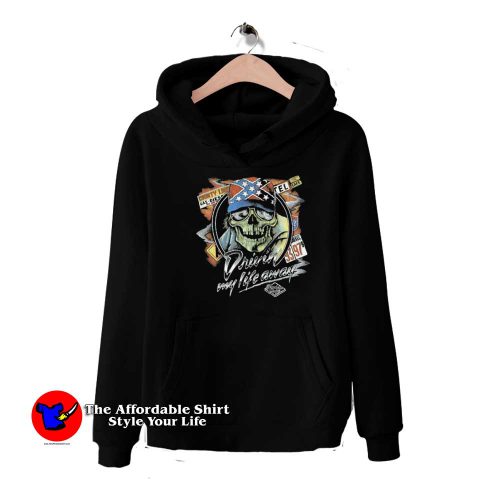 Skull Driving My Life Away Movie Unisex Hoodie 500x500 Skull Driving My Life Away Movie Unisex Hoodie On Sale