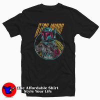 Star Wars Boba Fett Neon Blaster Vintage T-shirt