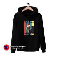 Vintage Elton John Rocketman Play Piano Hoodie