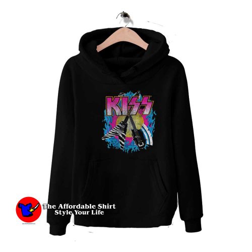 Vintage KISS Young Wasted Rock Band Hoodie 500x500 Vintage KISS Young & Wasted Rock Band Hoodie On Sale