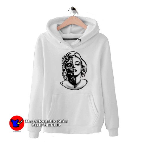 Vintage Marilyn Monroe Half Skull Unisex Hoodie 500x500 Vintage Marilyn Monroe Half Skull Unisex Hoodie On Sale