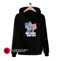 Be One with the 4th Independence Day Flag Hoodie