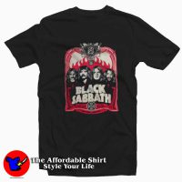 Black Sabbath Red Flames Vintage Unisex T-shirt