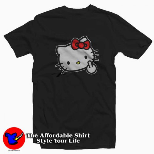 Hello Kitty Cute Goes Rude Funny Unisex T Shirt 500x500 Hello Kitty Cute Goes Rude Funny Unisex T shirt On Sale