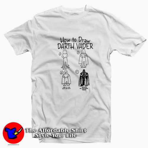 How To Draw Darth Vader Graphic Unisex T Shirt 500x500 How To Draw Darth Vader Graphic Unisex T shirt On Sale