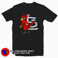 St Louis Cardinal Sports Baseball Mascot Logo T-shirt