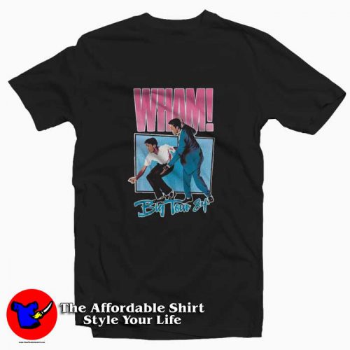 Wham Big Tour 84 George Michael Vintage T Shirt 500x500 Wham Big Tour 84 George Michael Vintage T shirt On Sale