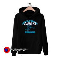 Amiri Hollywood Demons Distressed Unisex Hoodie