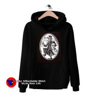 Black Death Plague Doctor Frame Graphic Hoodie