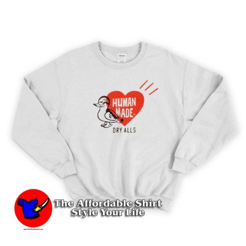 Human Made Duck Hearts Unisex Sweatshirt 500x500 Human Made Duck Hearts Unisex Sweatshirt On Sale