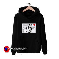 I Identify As Vaccinated Middle Finger Unisex Hoodie