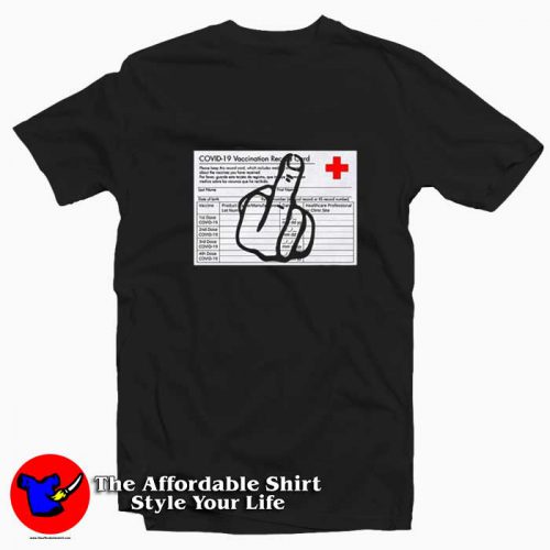 I Identify As Vaccinated Middle Finger Unisex T Shirt 500x500 I Identify As Vaccinated Middle Finger Unisex T shirt On Sale