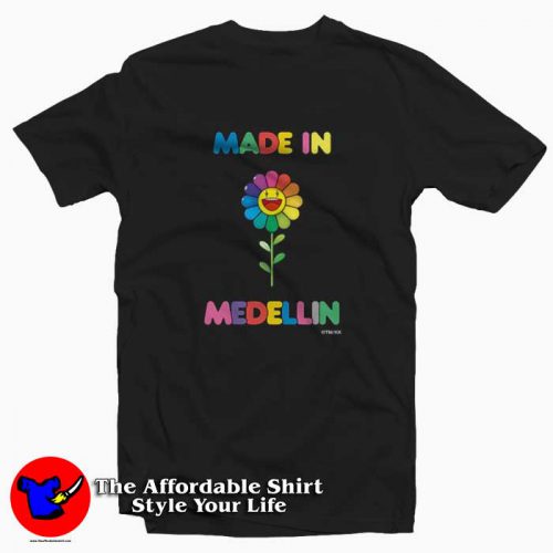 J Balvin x Takashi Murakami Made In Medellin T Shirt 500x500 J Balvin x Takashi Murakami Made In Medellin T shirt On Sale