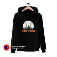 New York Skyline Baseball Lover Vintage Hoodie