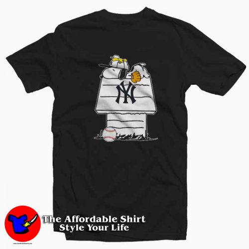 Snoopy Baseball New York Yankees Unisex T Shirt 500x500 Snoopy Baseball New York Yankees Unisex T shirt On Sale