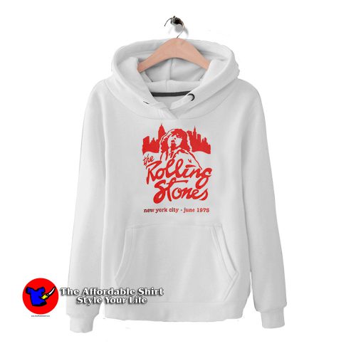 The Rolling Stones Mick Jagger June 1975 NYC Hoodie 500x500 The Rolling Stones Mick Jagger June 1975 NYC Hoodie On Sale