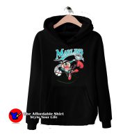 Vintage 93 Taz Looney Tunes Miami Baseball Hoodie