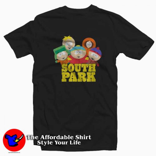 Vintage South Park Gang Cartoon Unisex T Shirt 500x500 Vintage South Park Gang Cartoon Unisex T shirt On Sale