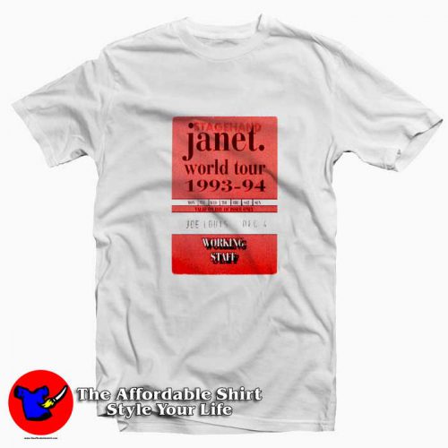 Working Staff Janet Jackson World Tour T Shirt 500x500 Working Staff Janet Jackson World Tour T shirt On Sale