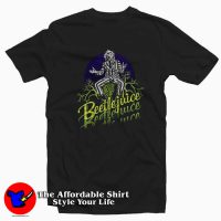 Beetlejuice Three Times Text Unisex T-shirt