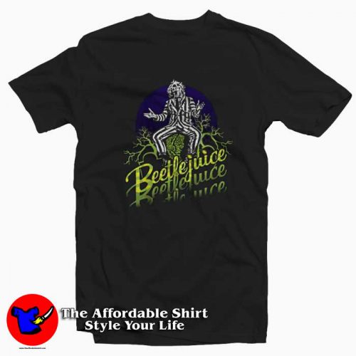 Beetlejuice Three Times Text Unisex T Shirt 500x500 Beetlejuice Three Times Text Unisex T shirt On Sale