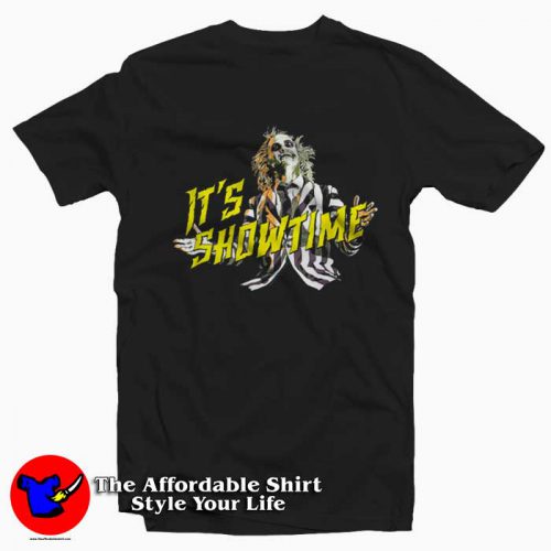 Clown Beetlejuice Its Showtime Unisex T Shirt 500x500 Clown Beetlejuice It's Showtime Unisex T shirt On Sale