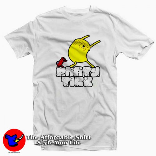 Cute Jake The Dog Party Time Unisex T Shirt 500x500 Cute Jake The Dog Party Time Unisex T shirt On Sale