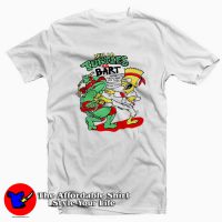 Funny Turtles Ninja Raphael vs Bart Simpson T-shirt