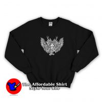 Horned Evil Angel Goth Satanic Halloween Sweatshirt