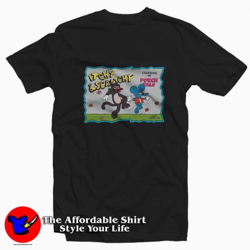 Itchy and Scratchy Starring In Porch Pals Unisex T Shirt 500x500 Itchy and Scratchy Starring In Porch Pals Unisex T shirt On Sale