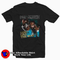 Retro 90s Pop Smoke long Live The Woo Unisex T-shirt