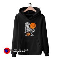 Scary Skeleton Dinosau Halloween Unisex Hoodie