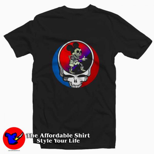 Skeleton Mickey Mouse Grateful Dead Halloween T Shirt 500x500 Skeleton Mickey Mouse Grateful Dead Halloween T shirt On Sale