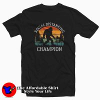 Social Distancing Champion Retro Unisex T-shirt