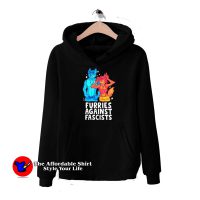 Vintage Furries Against Fascists Unisex Hoodie