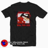 Vintage Metallica Kill Em All Song Tracks T-shirt