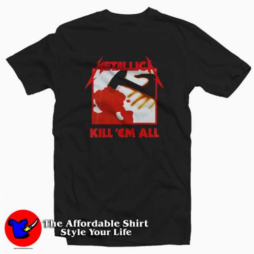 Vintage Metallica Kill Em All Song Tracks T Shirt 500x500 Vintage Metallica Kill Em All Song Tracks T shirt On Sale