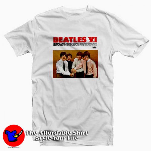 Vintage The Beatles VI Album Unisex T Shirt 500x500 Vintage The Beatles VI Album Unisex T shirt On Sale