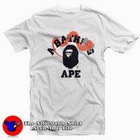 Bape x Kaws Bendy COllege Logo Unisex T-shirt