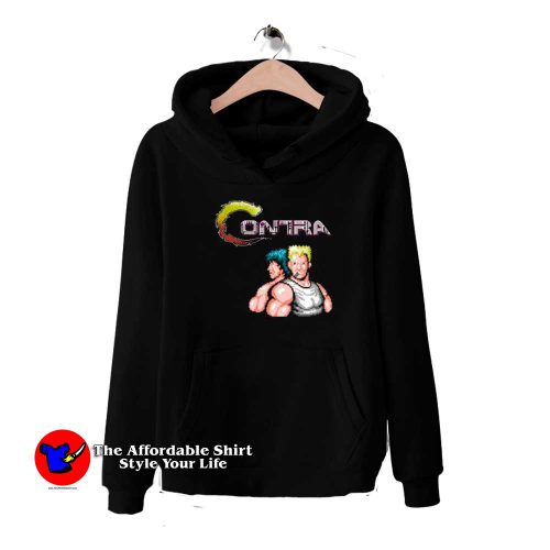 Contra Video Game Logo Vintage Unisex Hoodie 500x500 Contra Video Game Logo Vintage Unisex Hoodie On Sale